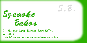 szemoke bakos business card